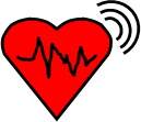 Icon of high heart rate